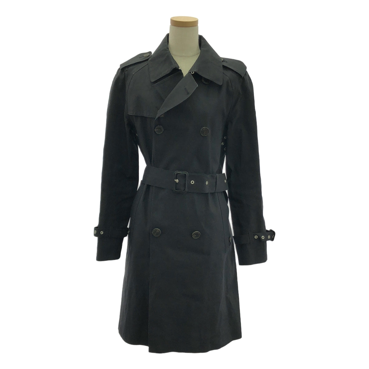 MACKINTOSH / マッキントッシュ | ゴム引き ロング トレンチコート | 36 | ブラック | レディース