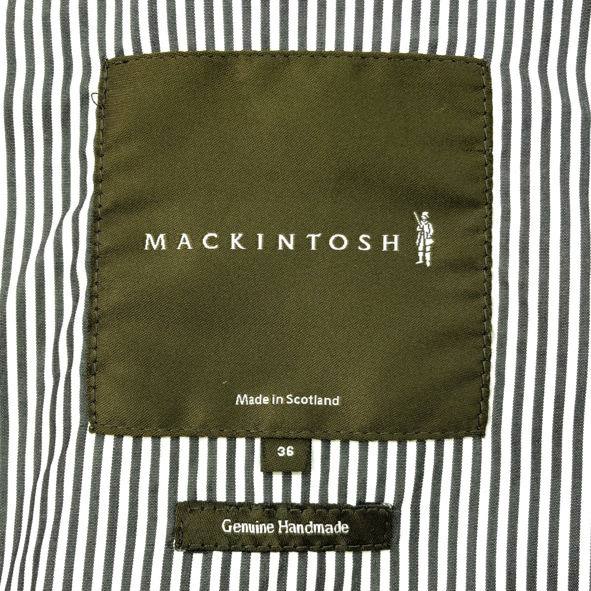 MACKINTOSH / マッキントッシュ | ゴム引き ロング トレンチコート | 36 | ブラック | レディース