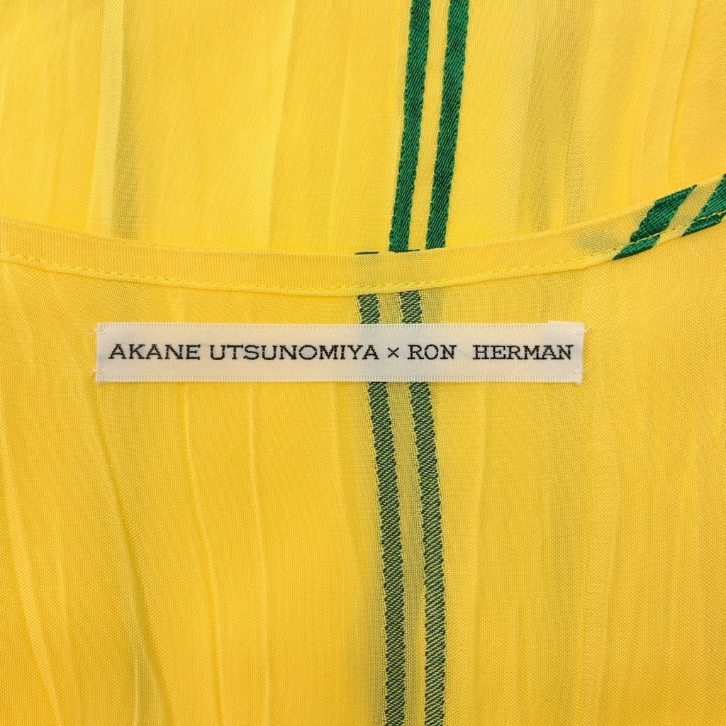 AKANE UTSUNOMIYA / 아카네 우츠 노미야 | × RON HERMAN / 레이온 스트라이프 원피스 | 36 | 여성