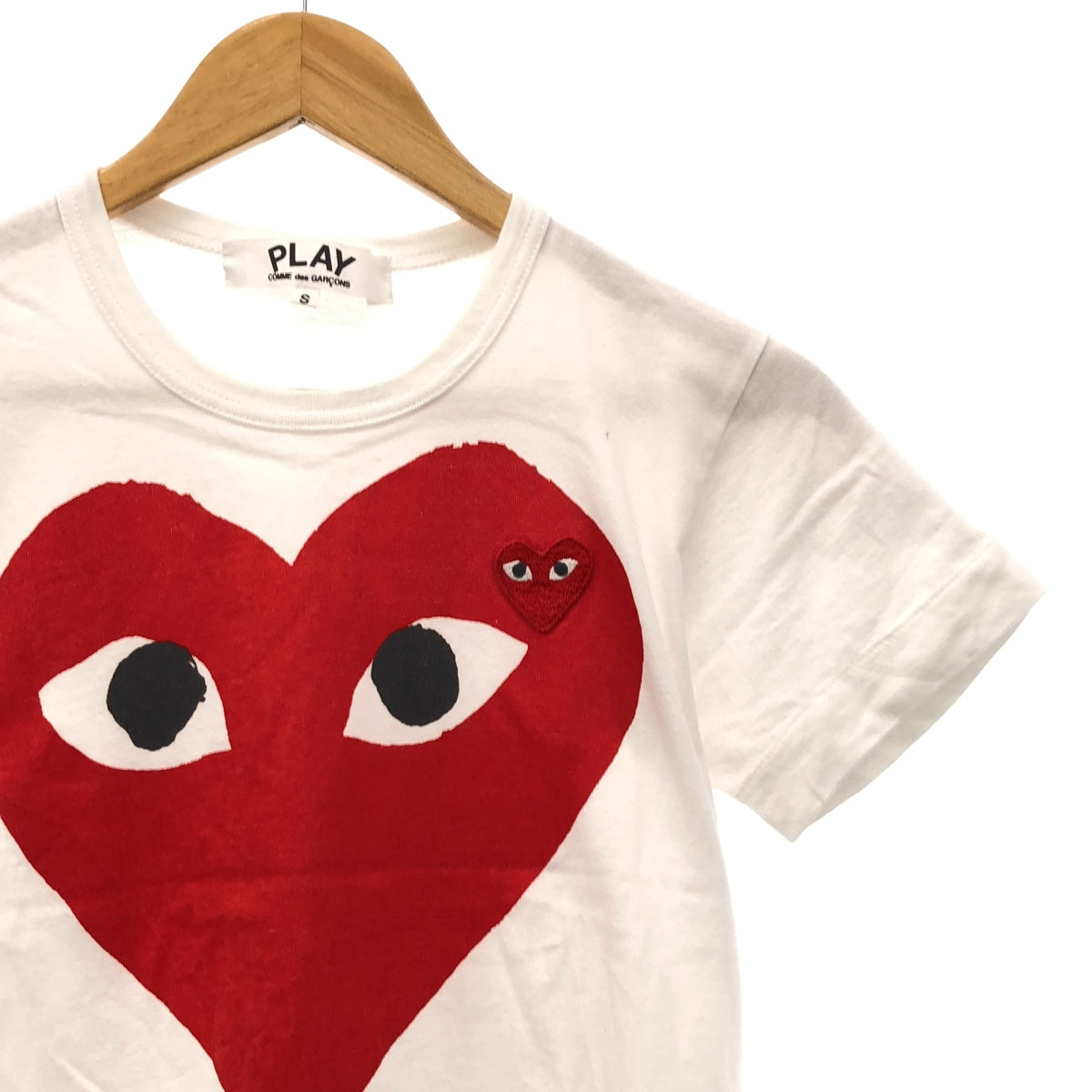 PLAY COMME des GARCONS / プレイコムデギャルソン | 2010SS | ダブルハート ロゴ Tシャツ | S | レ – KLD