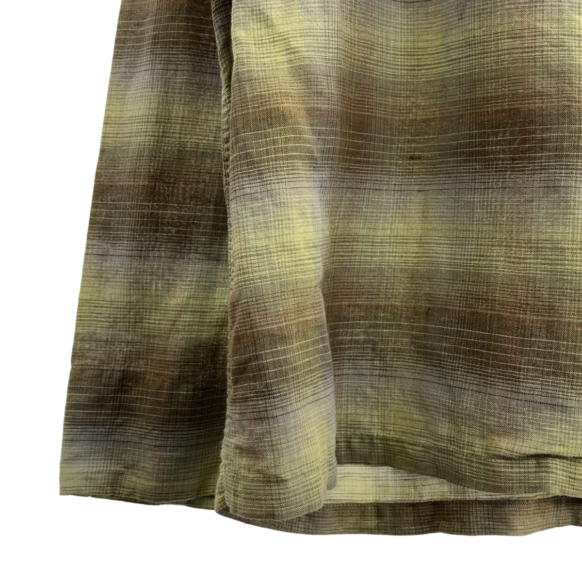 【成色極佳】OUR LEGACY | 漸層格紋襯衫 | 48碼 | 黃色/棕色 | 男款