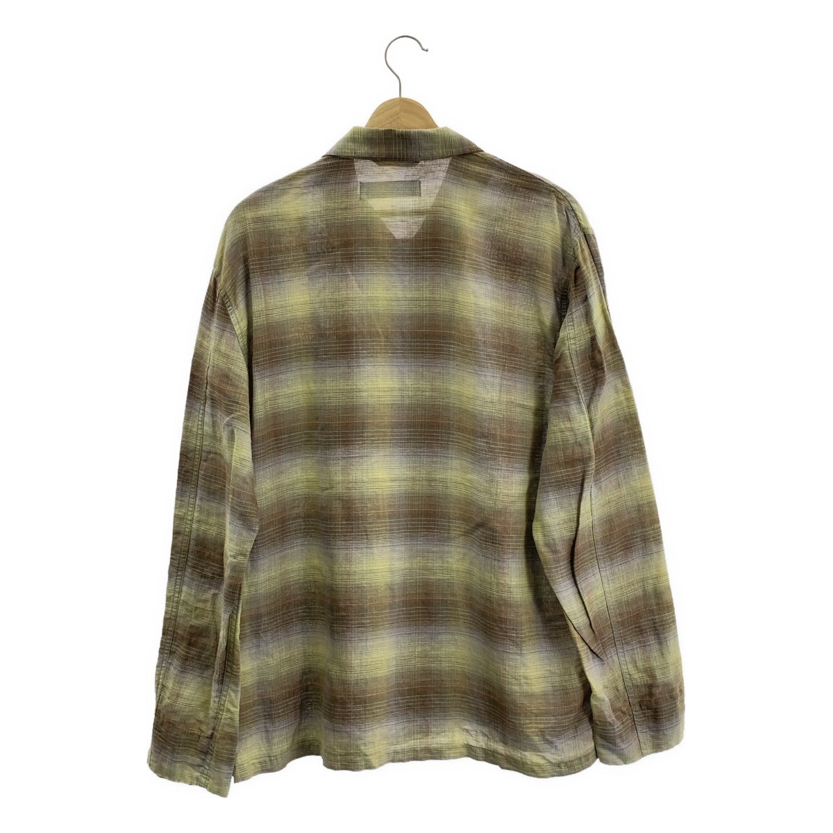【成色極佳】OUR LEGACY | 漸層格紋襯衫 | 48碼 | 黃色/棕色 | 男款