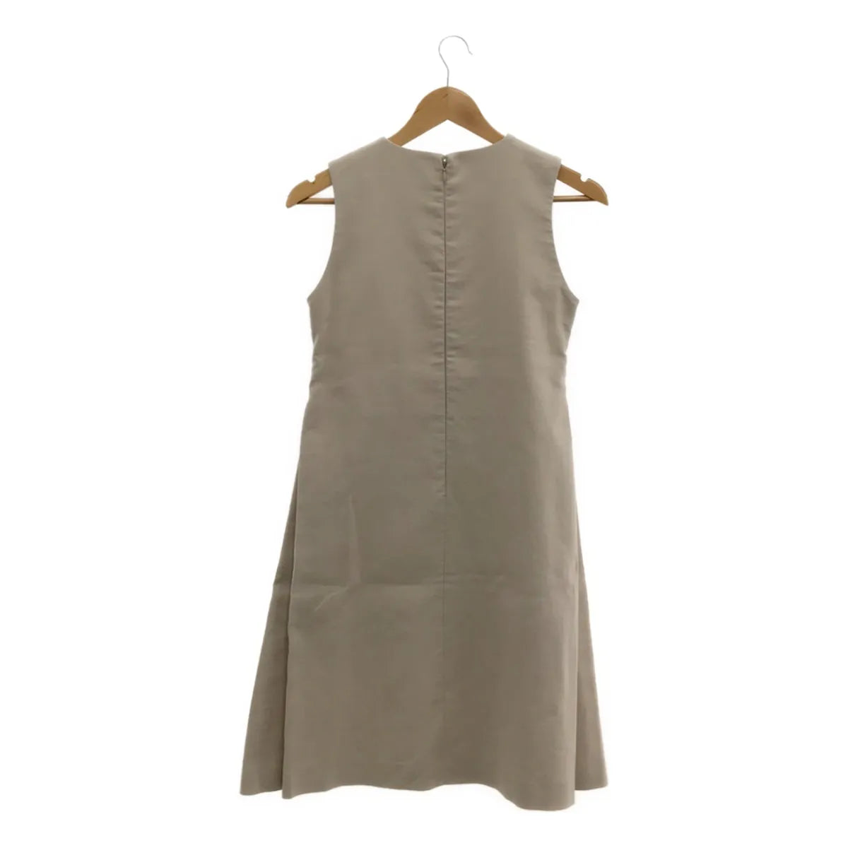 FABIANA FILIPPI / ファビアナフィリッピ | コットンツイル サイドタック ノースリーブワンピース | XXS | ベージュ | レディース