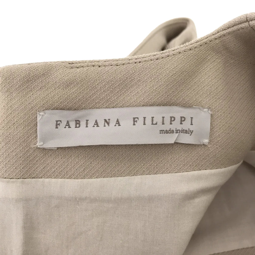 FABIANA FILIPPI / ファビアナフィリッピ | コットンツイル サイドタック ノースリーブワンピース | XXS | ベージュ | レディース