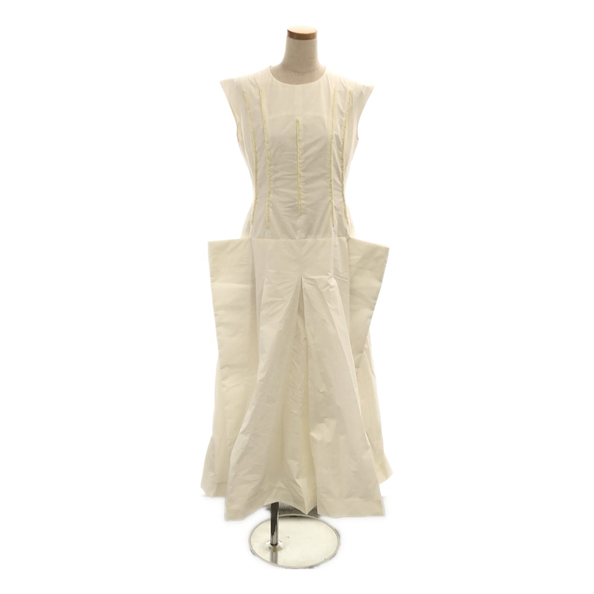 [Good Condition] LUDLOW | 2021SS | MISS LUCIE Cotton Sleeveless Dress | F | White | Women's