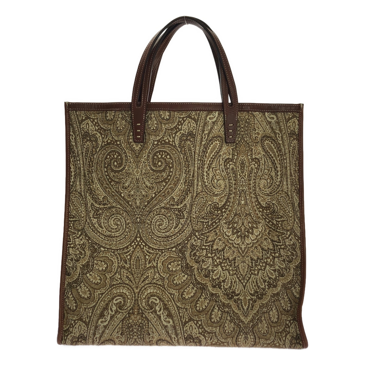 A VACATION / 어바케이션 | × IENA / 예나 별주 rock / 락 총무늬 페이즐리 엠브로이더리 가죽 핸들 토트 백 |