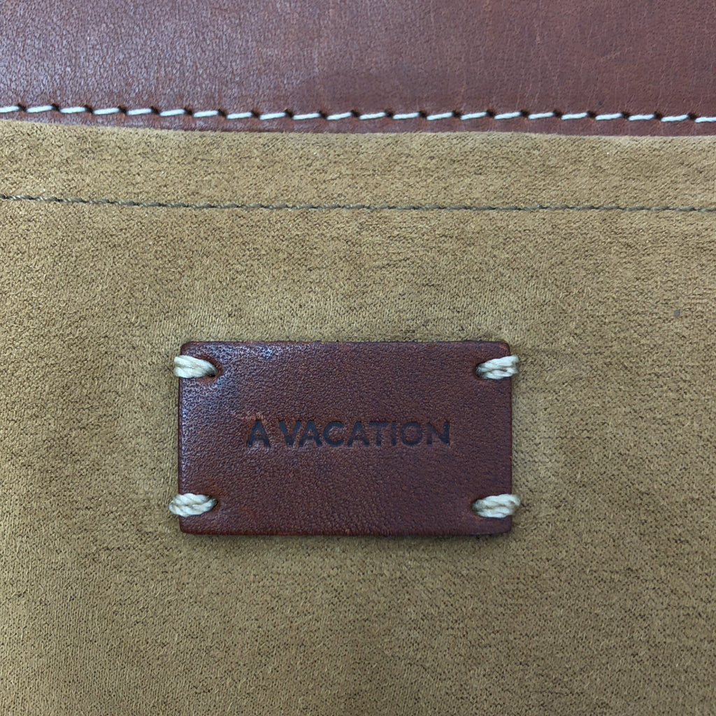 A VACATION / 어바케이션 | × IENA / 예나 별주 rock / 락 총무늬 페이즐리 엠브로이더리 가죽 핸들 토트 백 |