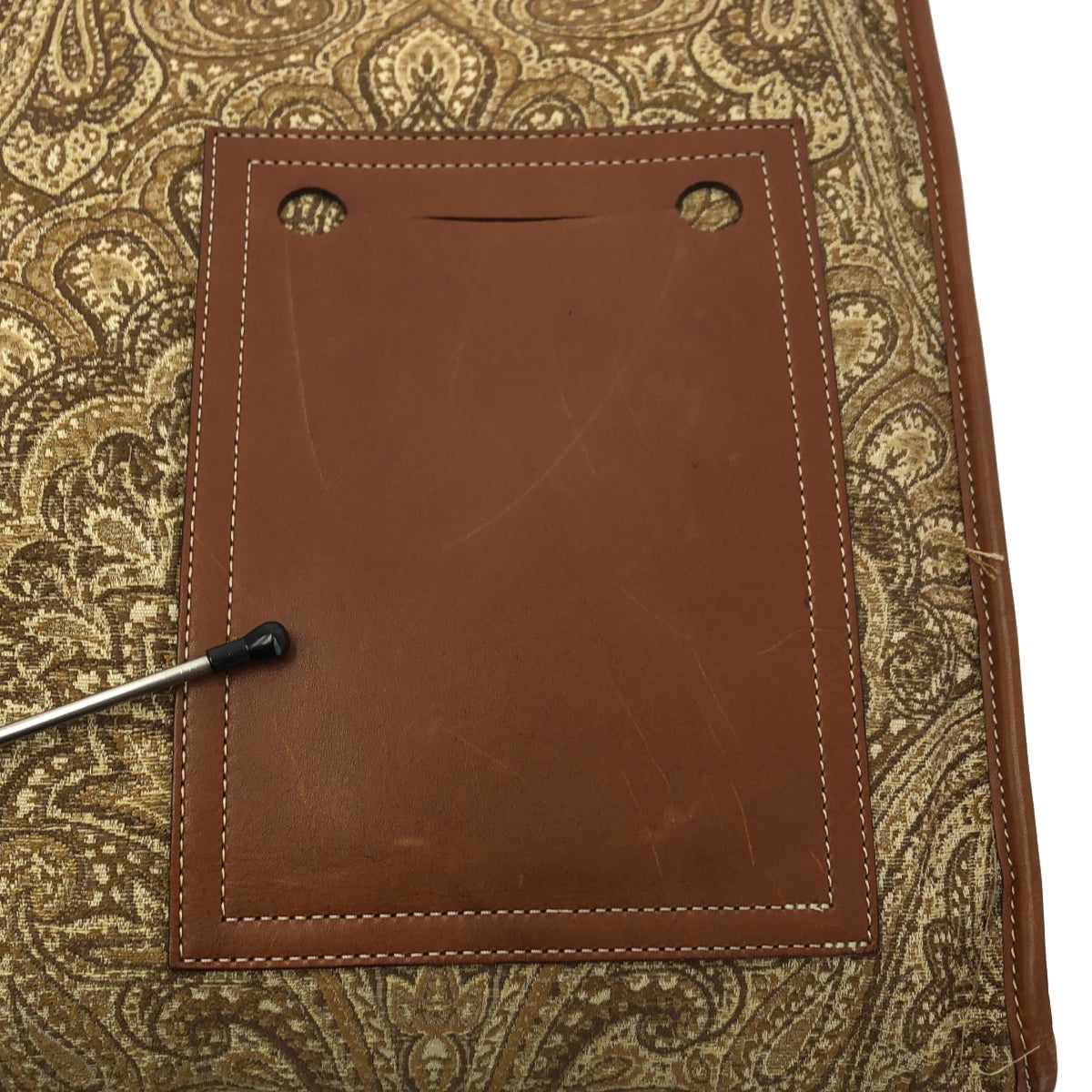 A VACATION / 어바케이션 | × IENA / 예나 별주 rock / 락 총무늬 페이즐리 엠브로이더리 가죽 핸들 토트 백 |