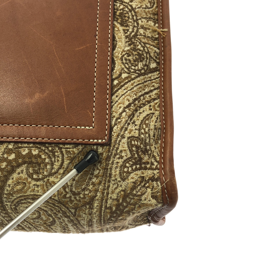 A VACATION / 어바케이션 | × IENA / 예나 별주 rock / 락 총무늬 페이즐리 엠브로이더리 가죽 핸들 토트 백 |