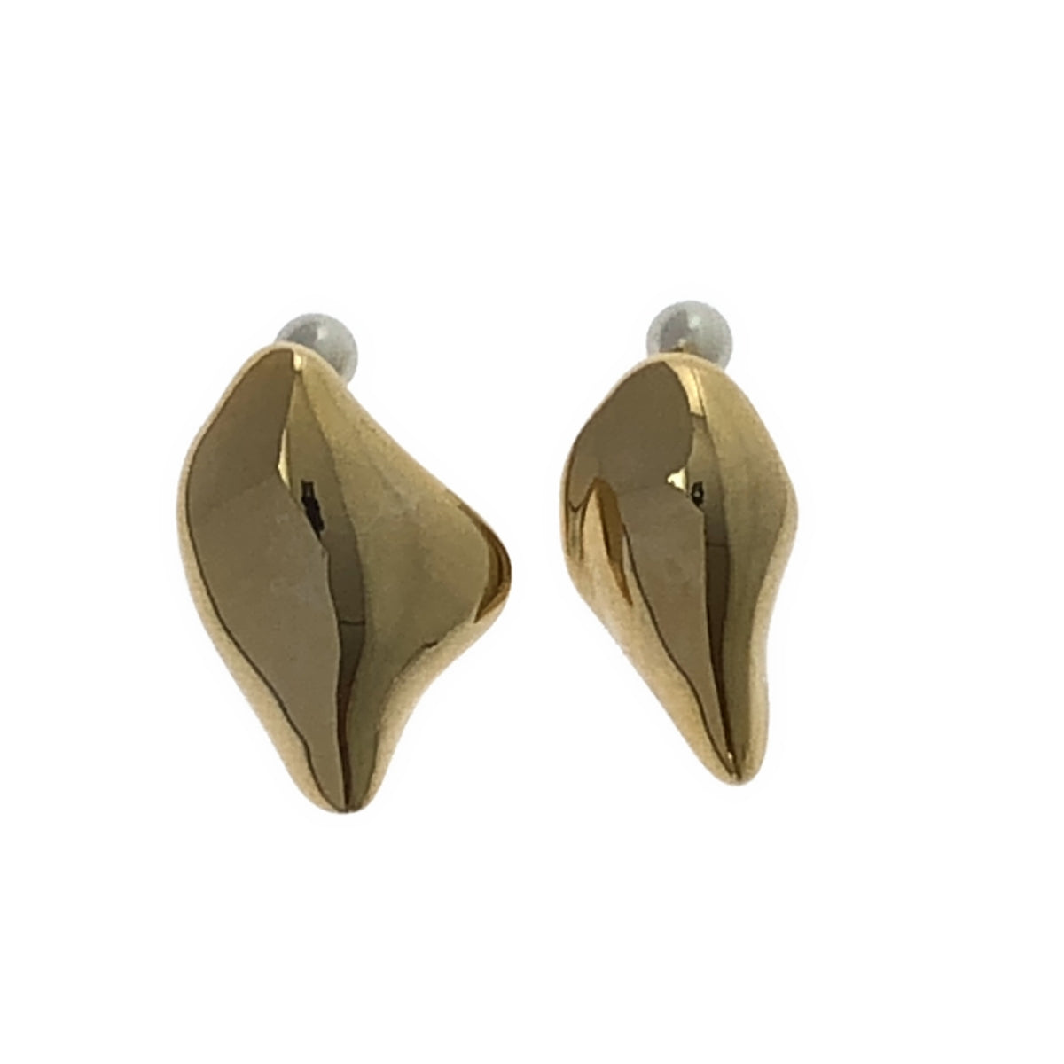 Mame Kurogouchi / マメクロゴウチ | 2025AW | Organic motif Brass Earrings オーガニック モチーフ ブラス イヤリング ピアス 両耳用 | F |