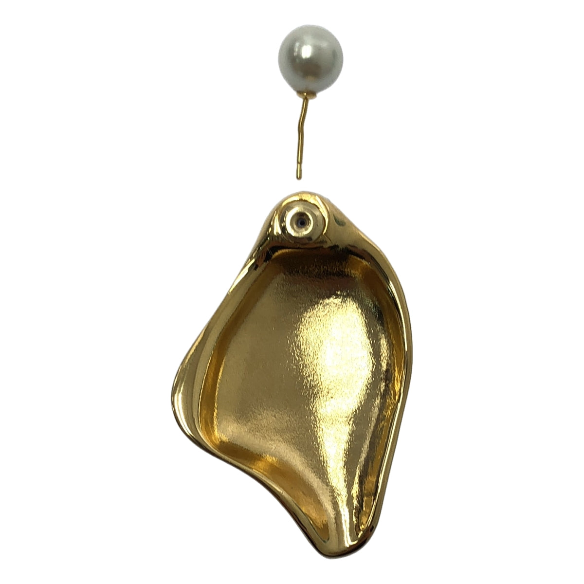 [狀況極佳] Mame Kurogouchi | 2025AW | 有機圖案黃銅耳環（身體穿孔）| F | 金色 | 女款