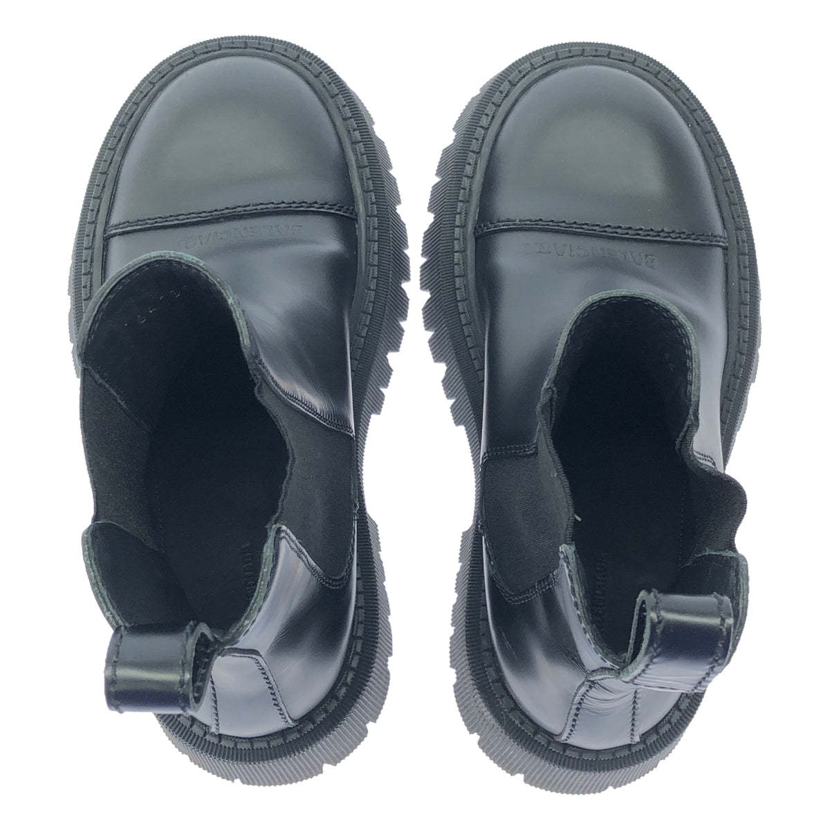 [狀況良好] 巴黎世家 / 巴黎世家 |拖拉機短靴切爾西靴 | 36 |黑色 |女性的