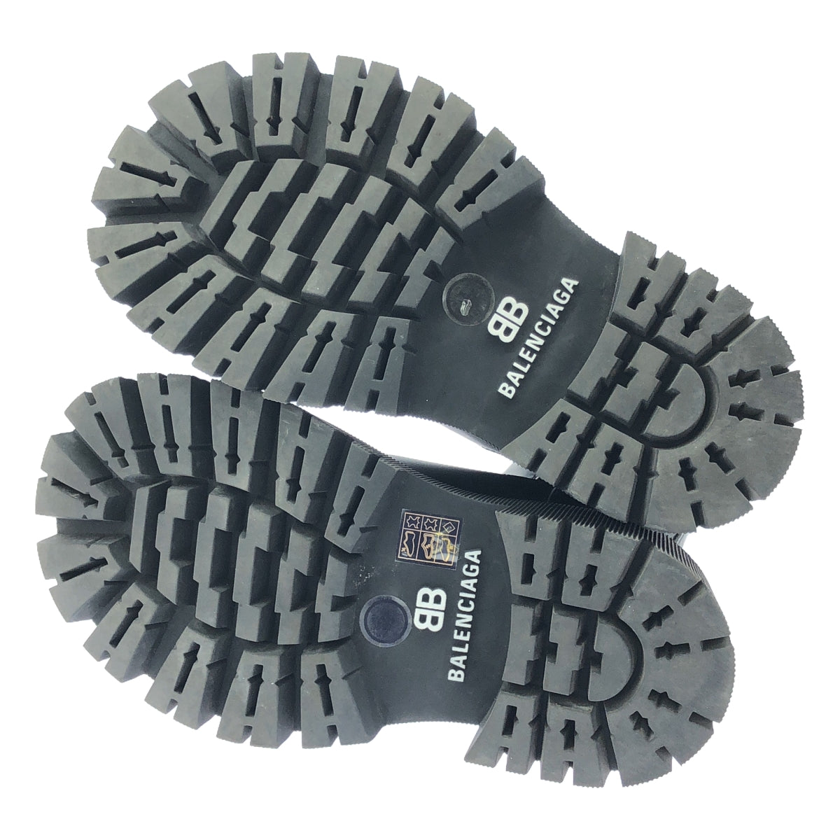 [狀況良好] 巴黎世家 / 巴黎世家 |拖拉機短靴切爾西靴 | 36 |黑色 |女性的