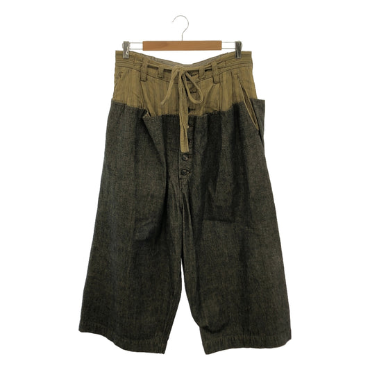 ziggy chen / Ziggy Chen | 2022AW | FRONT PLEATS WIDE DENIM PANTS / Drawstring denim wide pants | 44 | Beige/Gray | Men's