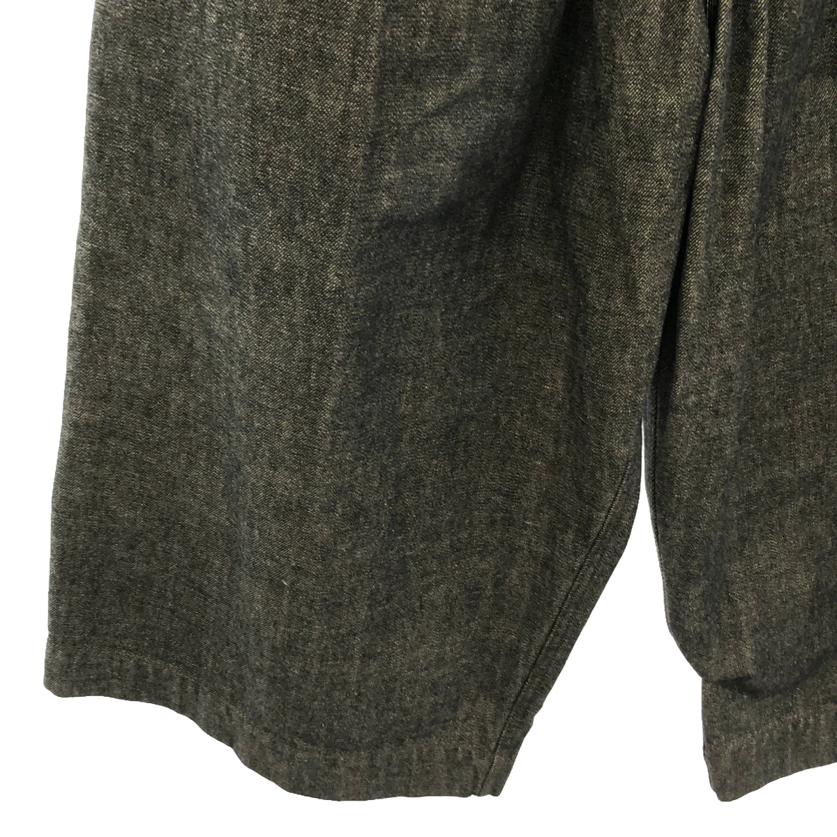 ziggy chen / Ziggy Chen | 2022AW | FRONT PLEATS WIDE DENIM PANTS / Drawstring denim wide pants | 44 | Beige/Gray | Men's