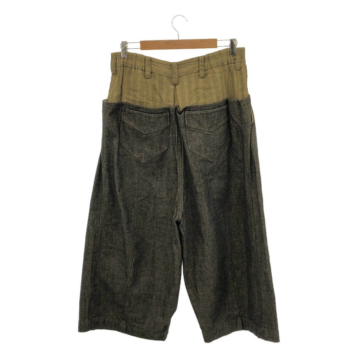 ziggy chen / Ziggy Chen | 2022AW | FRONT PLEATS WIDE DENIM PANTS / Drawstring denim wide pants | 44 | Beige/Gray | Men's