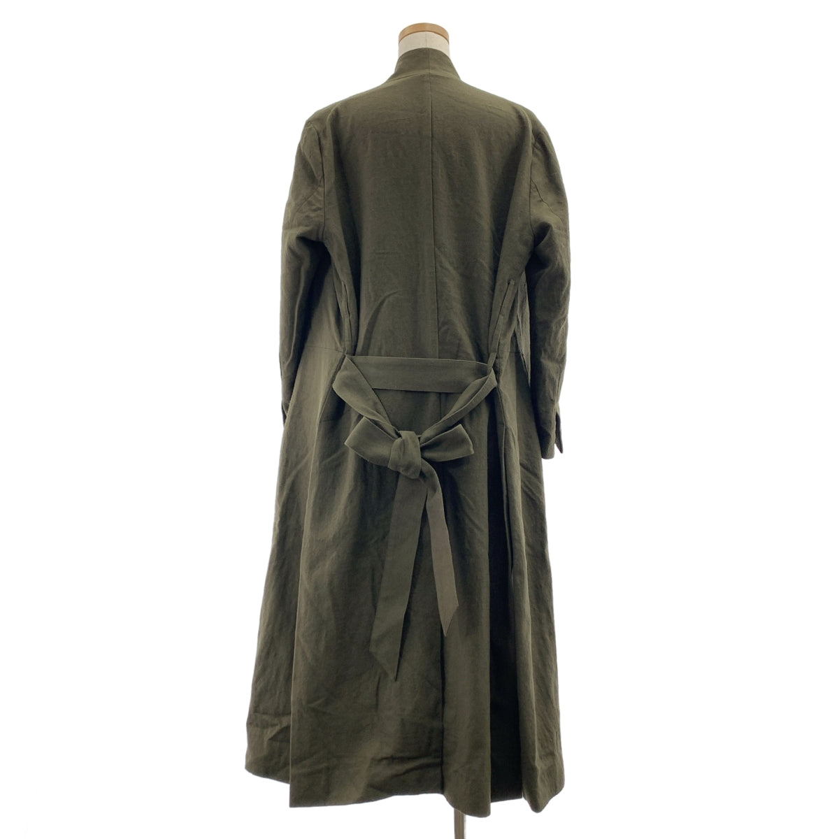 JANE SMITH / 제인 스미스 | 울 코튼 벨티드 코트 | 36 | 카키 | 여성