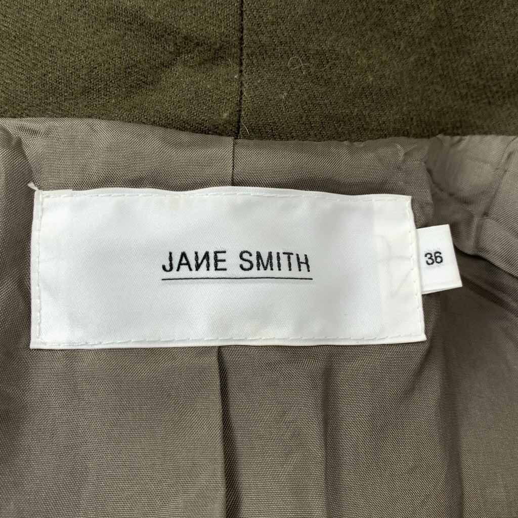 JANE SMITH / 제인 스미스 | 울 코튼 벨티드 코트 | 36 | 카키 | 여성