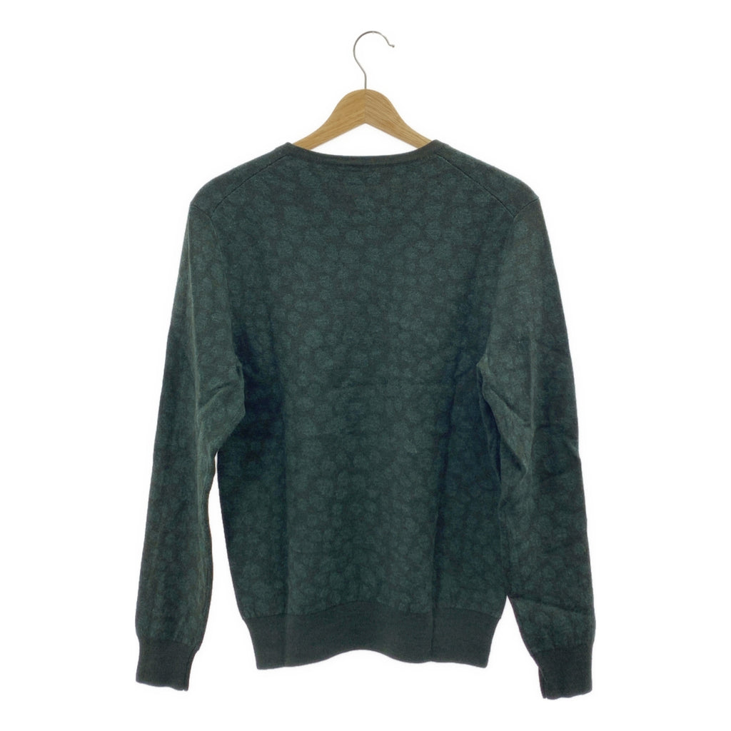 Acne / 여드름 | 울 동물 총 무늬 니트 | M | 그린 | 여성