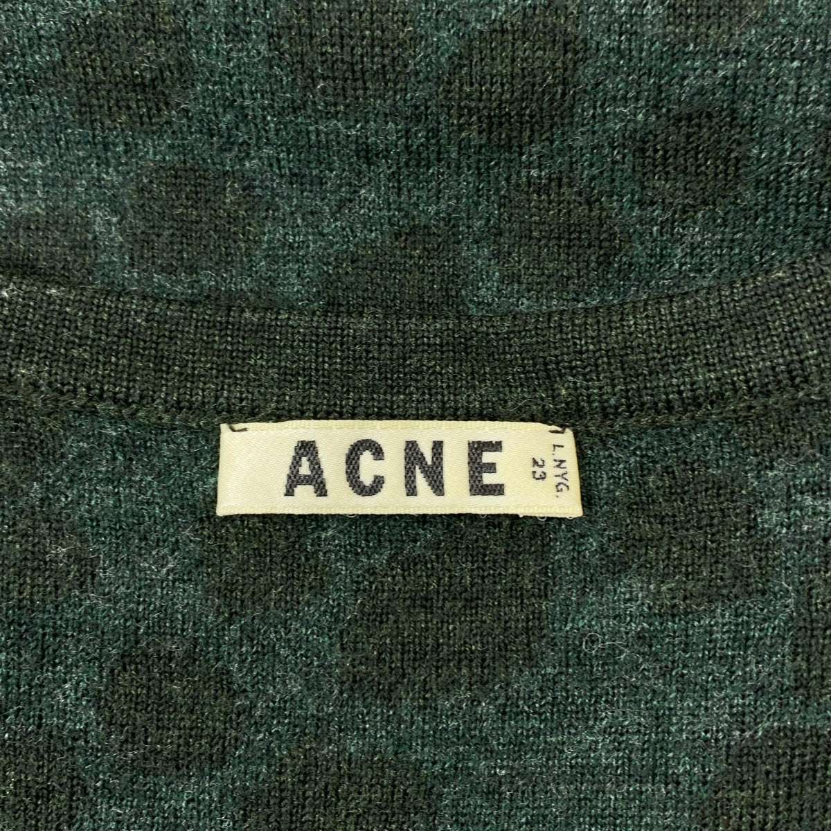 Acne | 羊毛動物紋針織衫 | M碼 | 綠色 | 女款