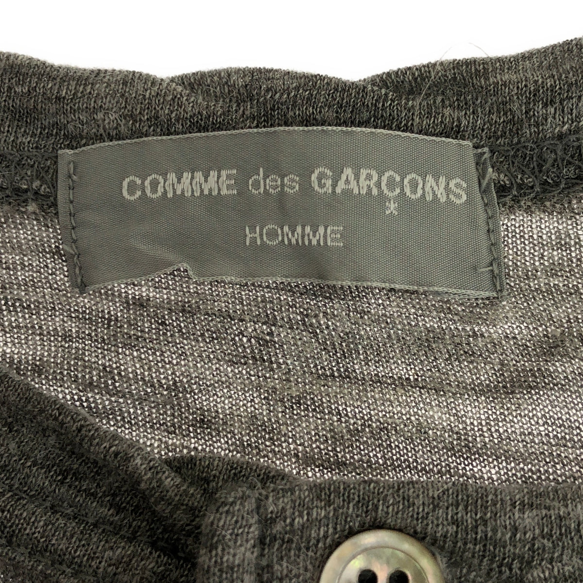 COMME des GARCONS HOMME / 컴데 갤슨 옴므 | 1990s~ 헨리넥 T셔츠 컷소우 |