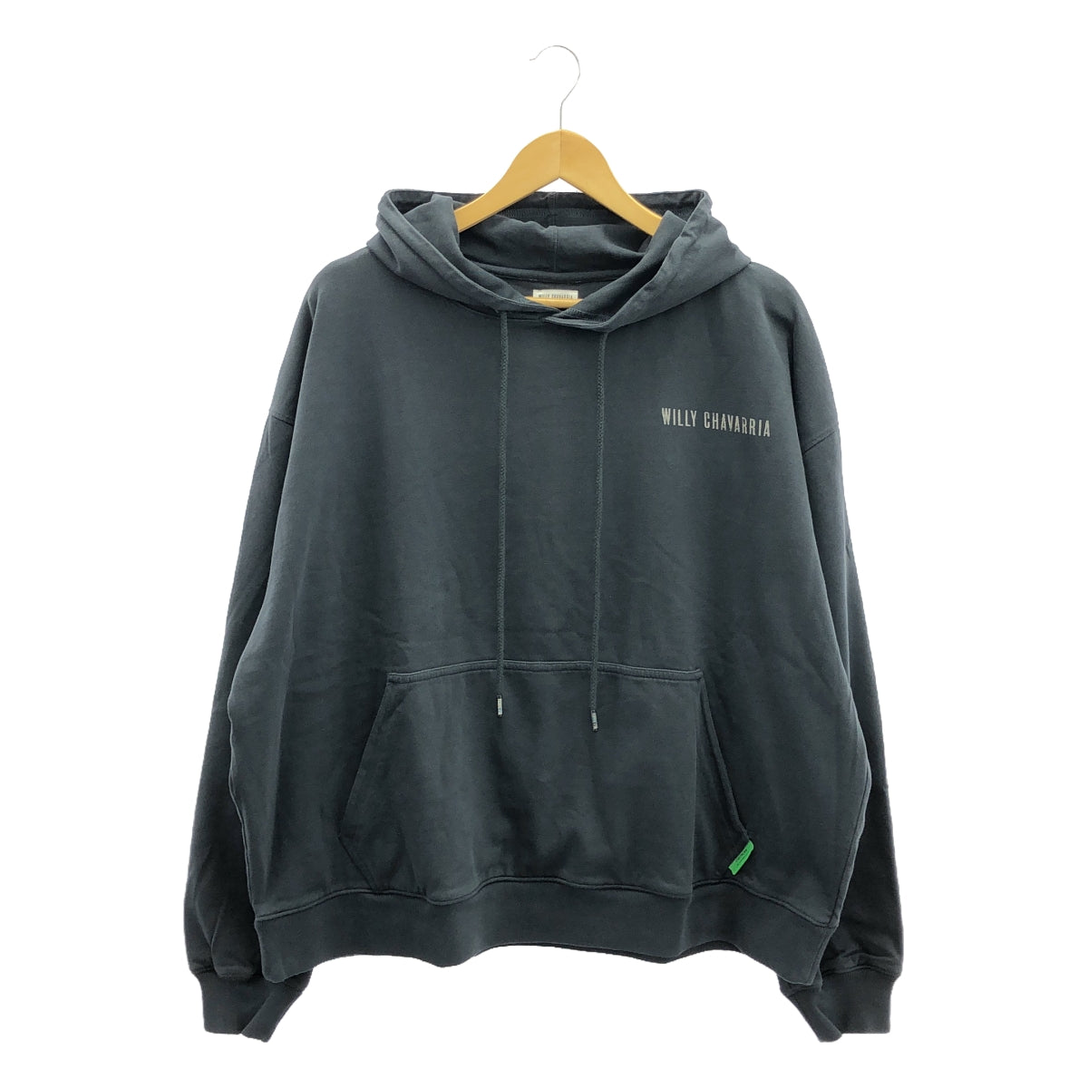[Good Condition] WILLY CHAVARRIA | Logo Sweatshirt Hoodie | L | Charcoal Gray | Men's