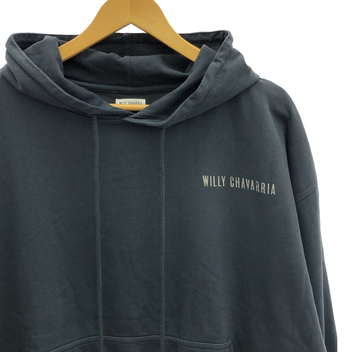 [Good Condition] WILLY CHAVARRIA | Logo Sweatshirt Hoodie | L | Charcoal Gray | Men's