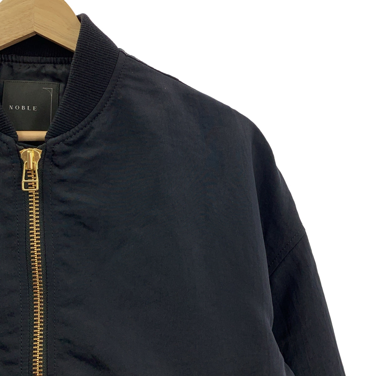 NOBLE / ノーブル | ヴィンテージ ナイロン コンパクトMA1 ジャケット | F | レディース