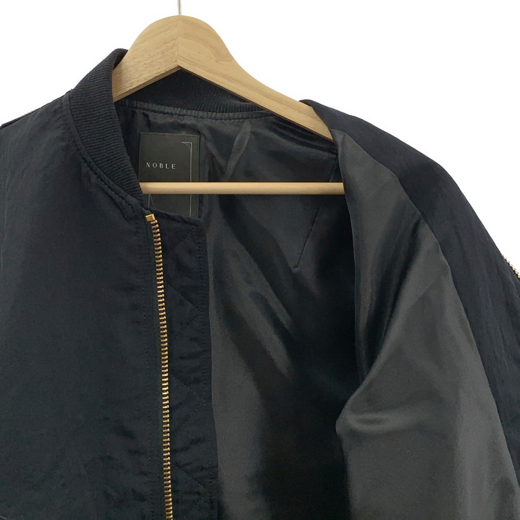 NOBLE / ノーブル | ヴィンテージ ナイロン コンパクトMA1 ジャケット | F | レディース