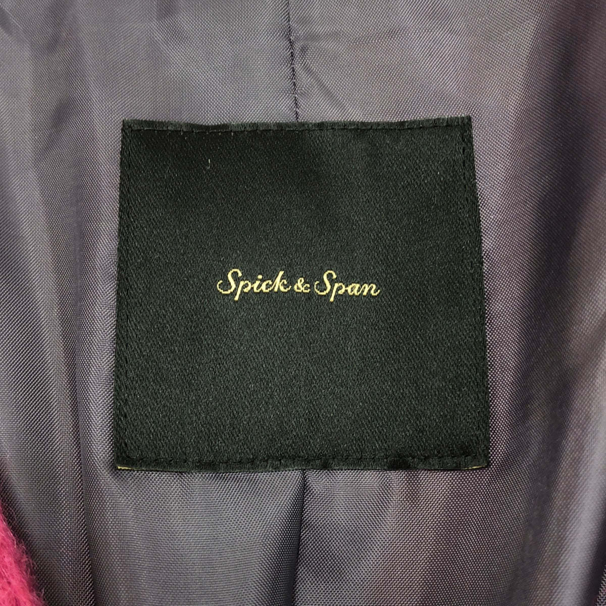 スピックアンドスパン　モヘヤジャギーコート Spick & Span - スピックアンドスパン モヘアシャギーコートの