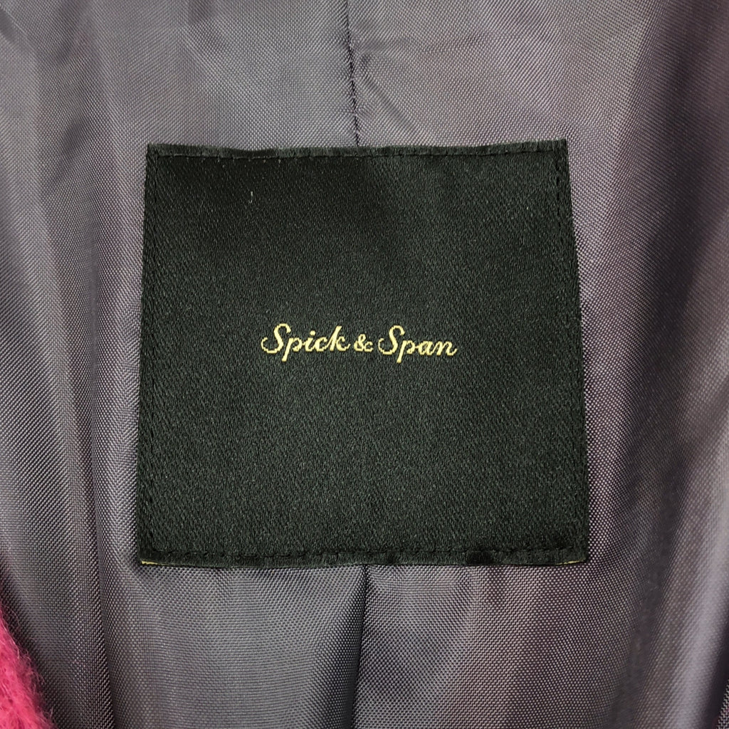 Spick and Span / スピックアンドスパン | モヘヤ シャギー Vカラー コート | 38 | ピンク | レディース