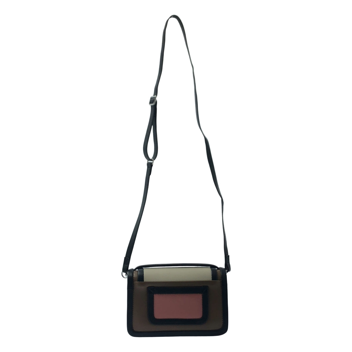 PIERRE HARDY / ピエールアルディ | QV08 / アルファ 2way ショルダー付き レザー フラップ ハンドバッグ |