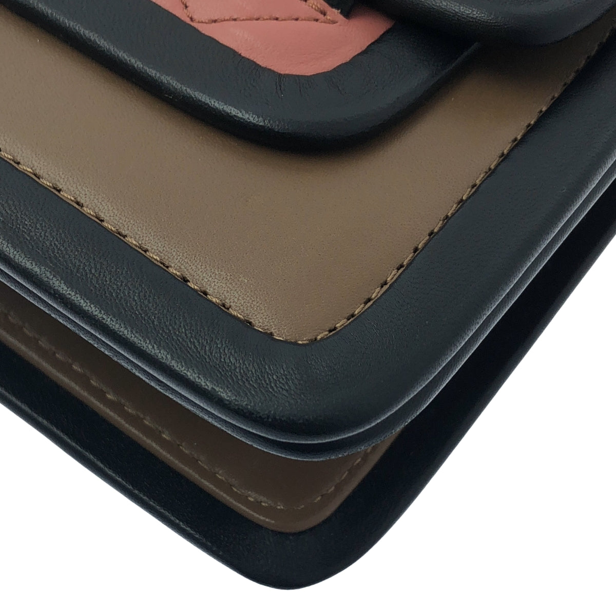 PIERRE HARDY / ピエールアルディ | QV08 / アルファ 2way ショルダー付き レザー フラップ ハンドバッグ |