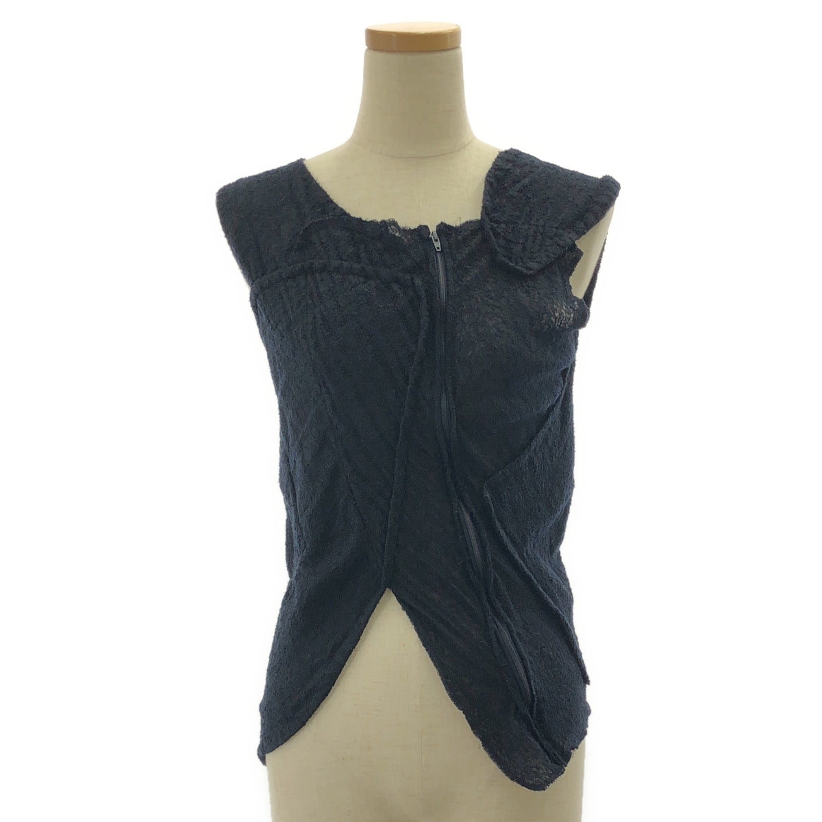 COMME des GARÇONS | 2004SS | 聚酯成衣染色綴飾改良後拉鍊襯衫 | M碼 | 女款