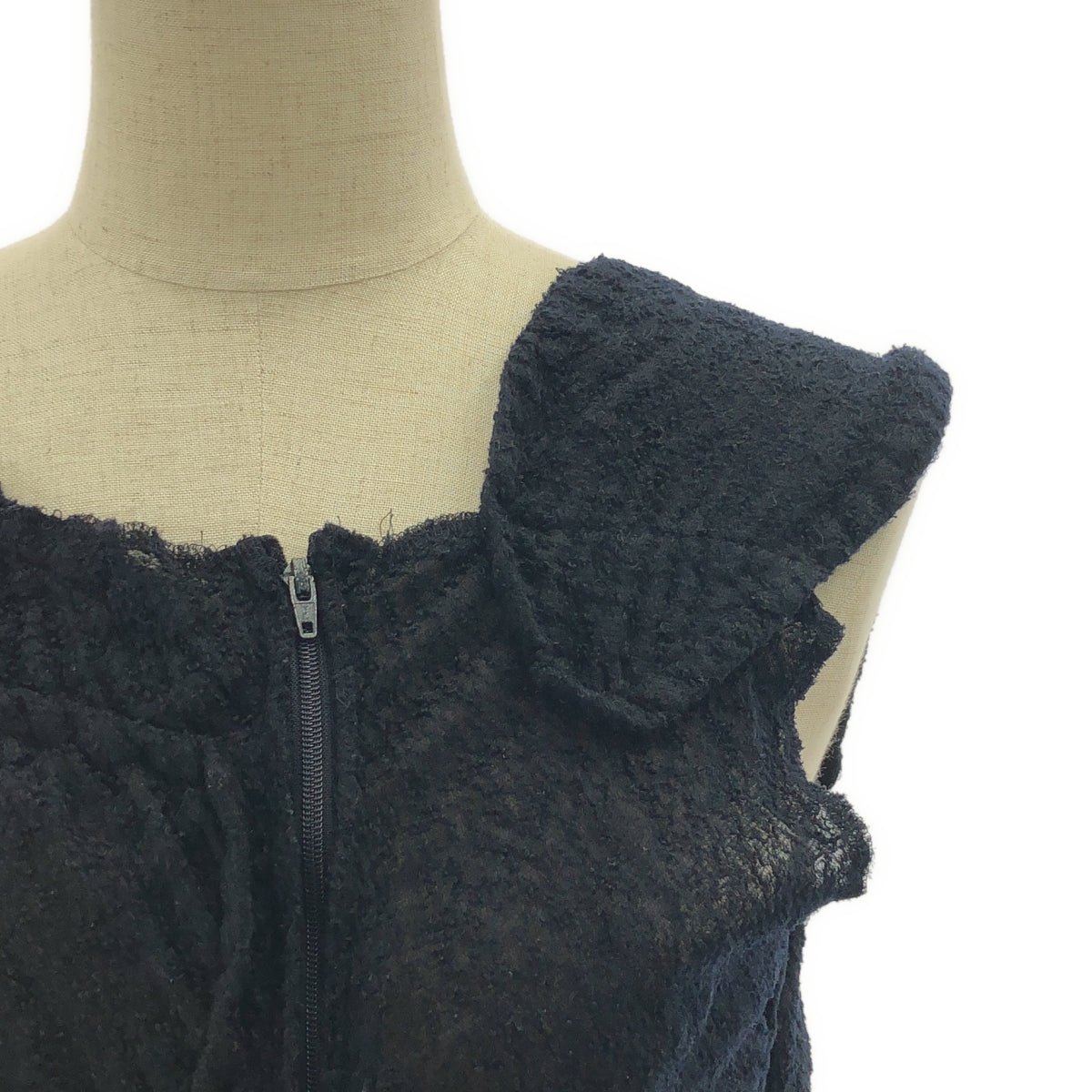 COMME des GARÇONS | 2004SS | 聚酯成衣染色綴飾改良後拉鍊襯衫 | M碼 | 女款