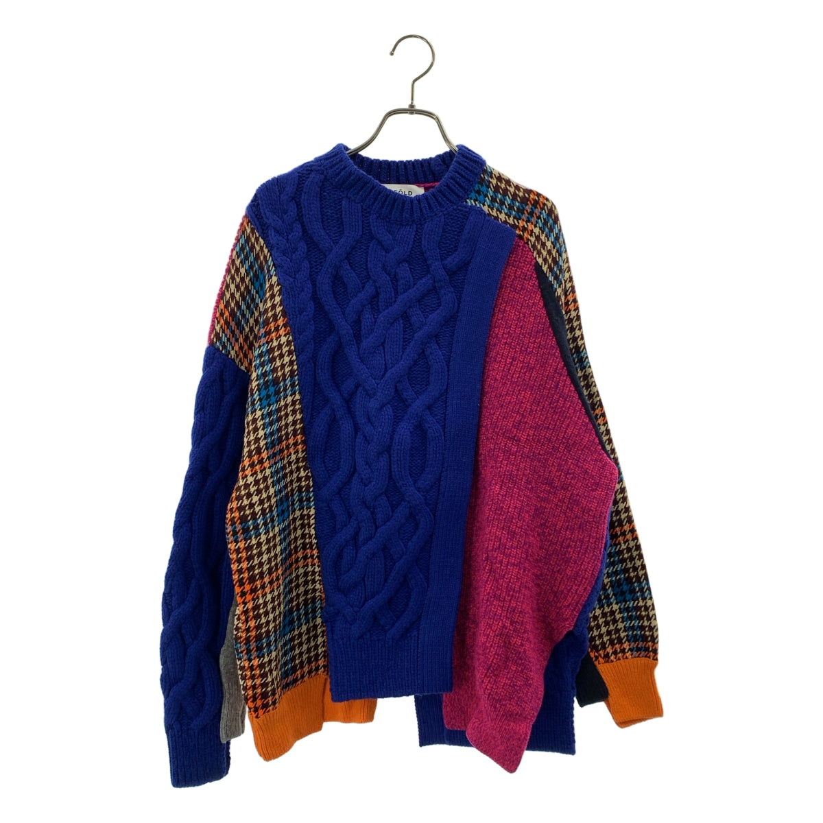 ENFOLD / エンフォルド | ケーブル コンビネーション ニット | 38 | レディース