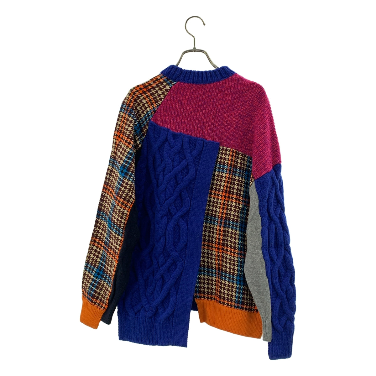 ENFOLD / エンフォルド | ケーブル コンビネーション ニット | 38 | レディース