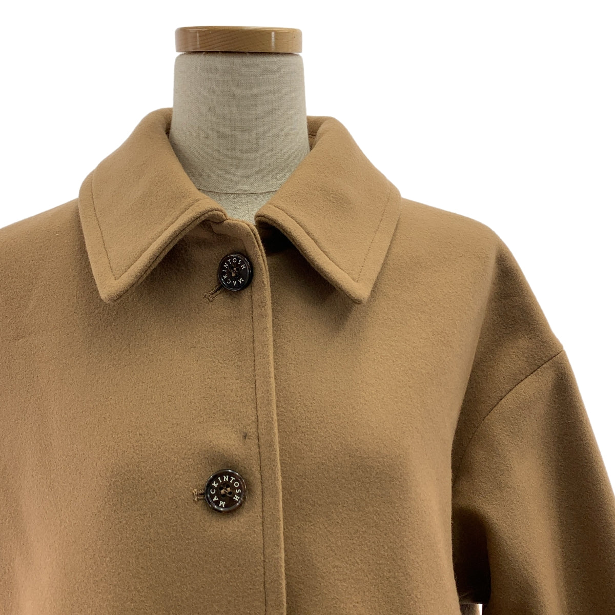 【美品】  MACKINTOSH / マッキントッシュ | HUMBIE SL / ライトウェイト メルトン ウール ハンビー SL コート / 総裏地 | 8 | ブラウン | レディース