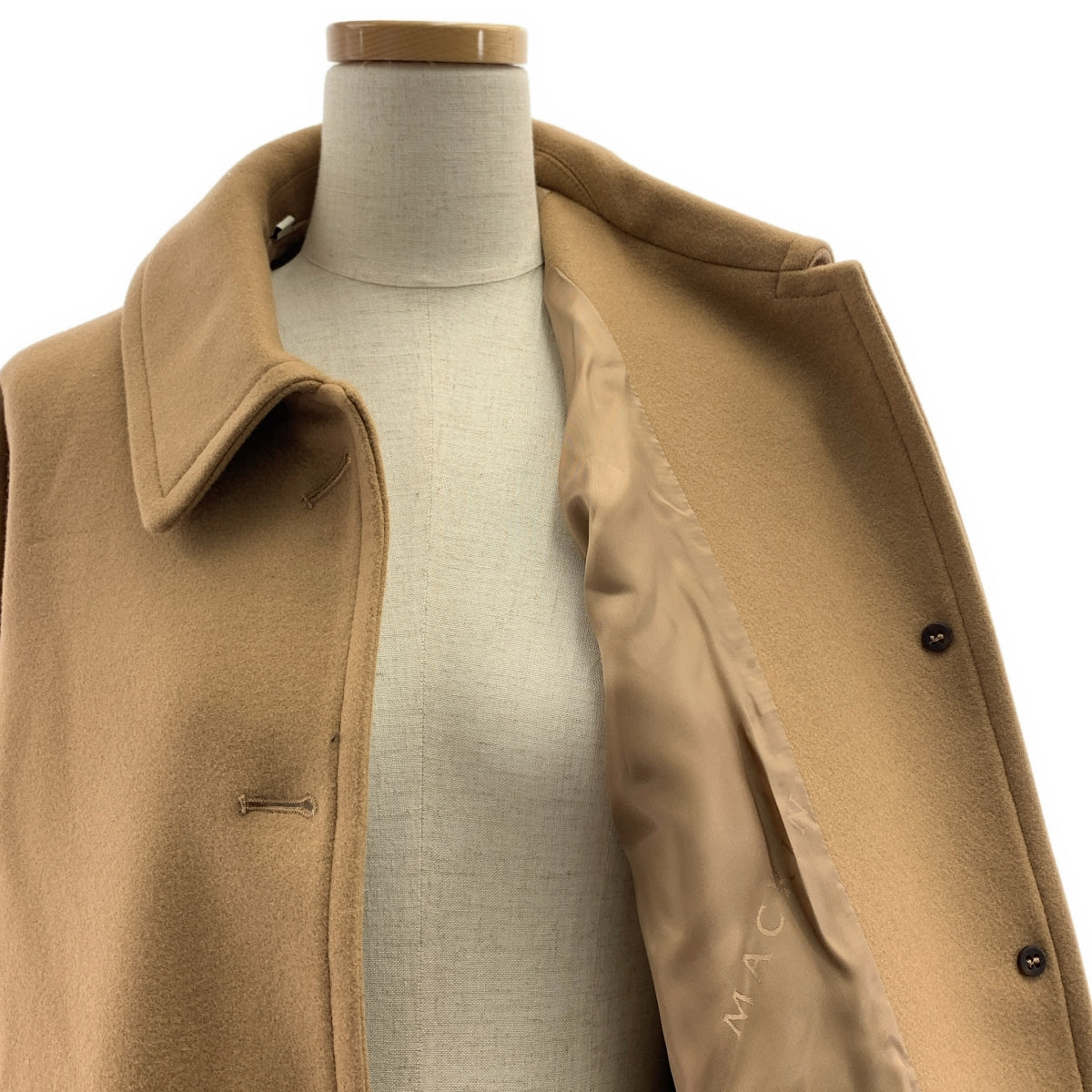 [狀況極佳] MACKINTOSH | HUMBIE SL | 輕盈麥爾登羊毛 Humbie SL 大衣 | 全襯裡 | 8 碼 | 棕色 | 女款