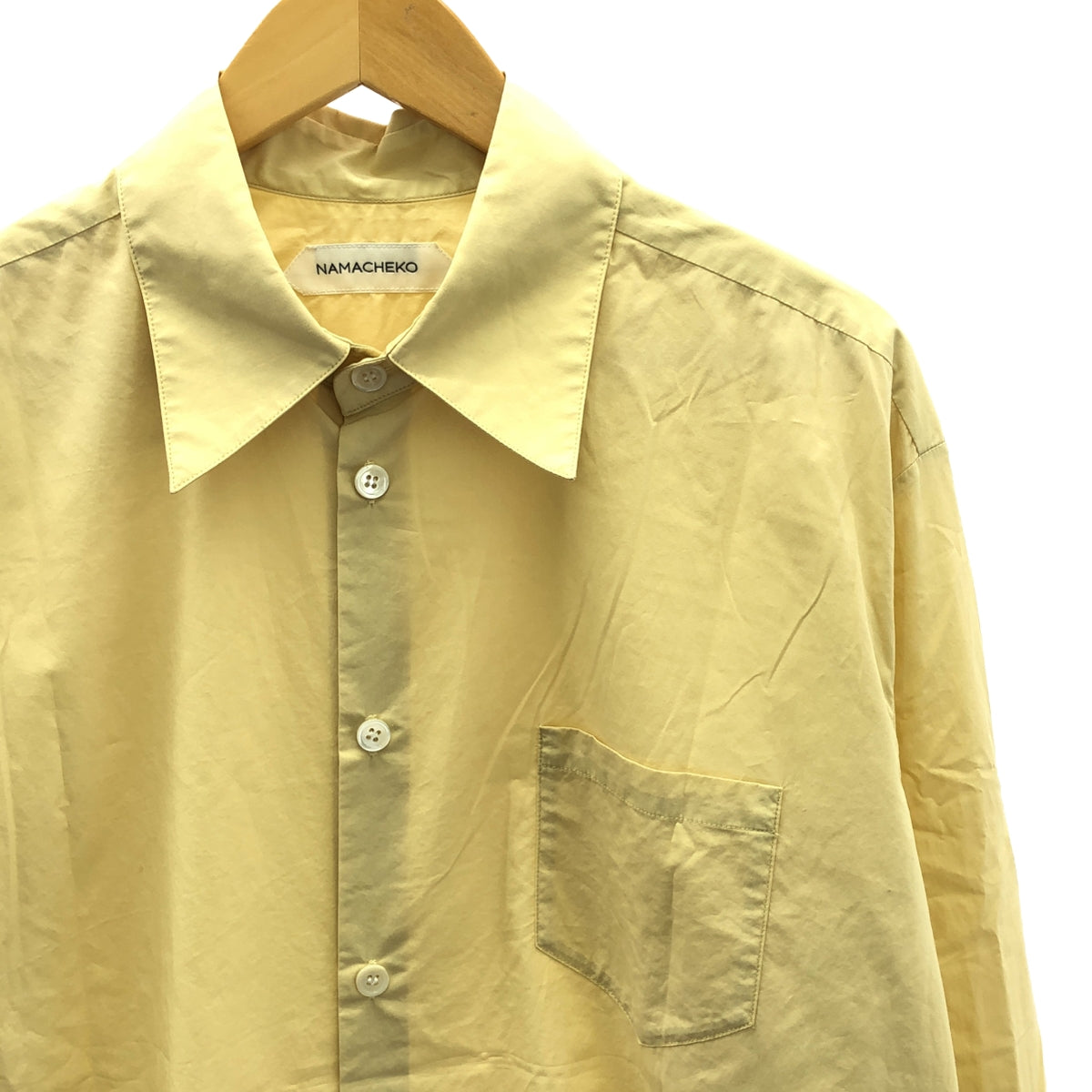 NAMACHEKO | Cotton Printed Overshirt | XL | Yellow | Men's