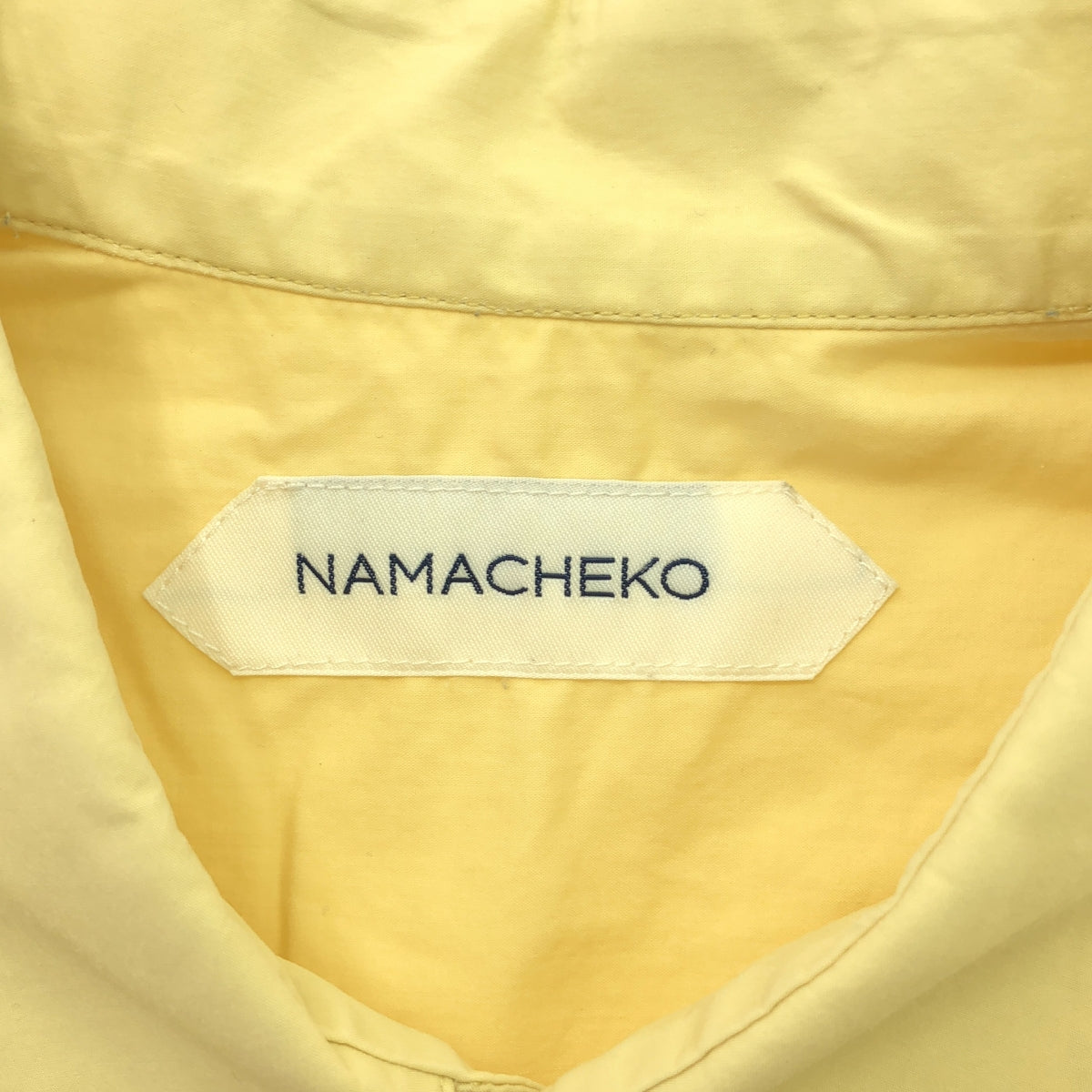 NAMACHEKO / 나마체코 | 코튼 프린트 오버 셔츠 | XL | 옐로우 | 남성