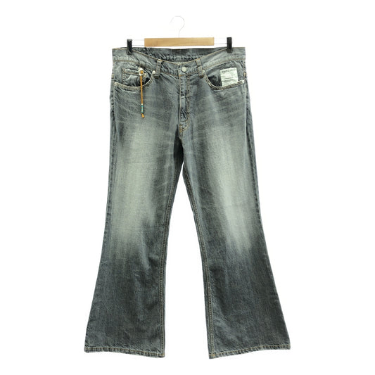 FACCIES | 11oz Nep Flare Denim / Distressed Concho Flare Bootcut Denim Pants | 02 | Men's