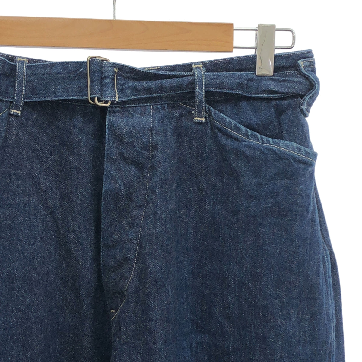 COMOLI | 2022 春夏系列 | 牛仔腰帶褲 | 2 碼 | 靛藍 | 男款