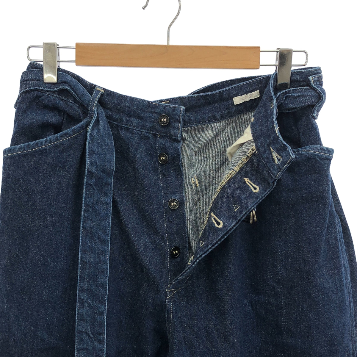 COMOLI | 2022 春夏系列 | 牛仔腰帶褲 | 2 碼 | 靛藍 | 男款