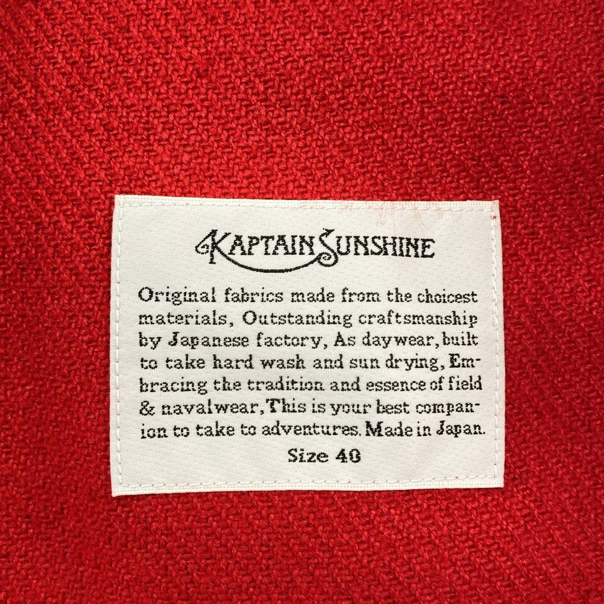 Kaptain Sunshine / 캡틴 선샤인 | Cruise Shirt Jacket / 오버 크루즈 셔츠 재킷 | 40 | 남성