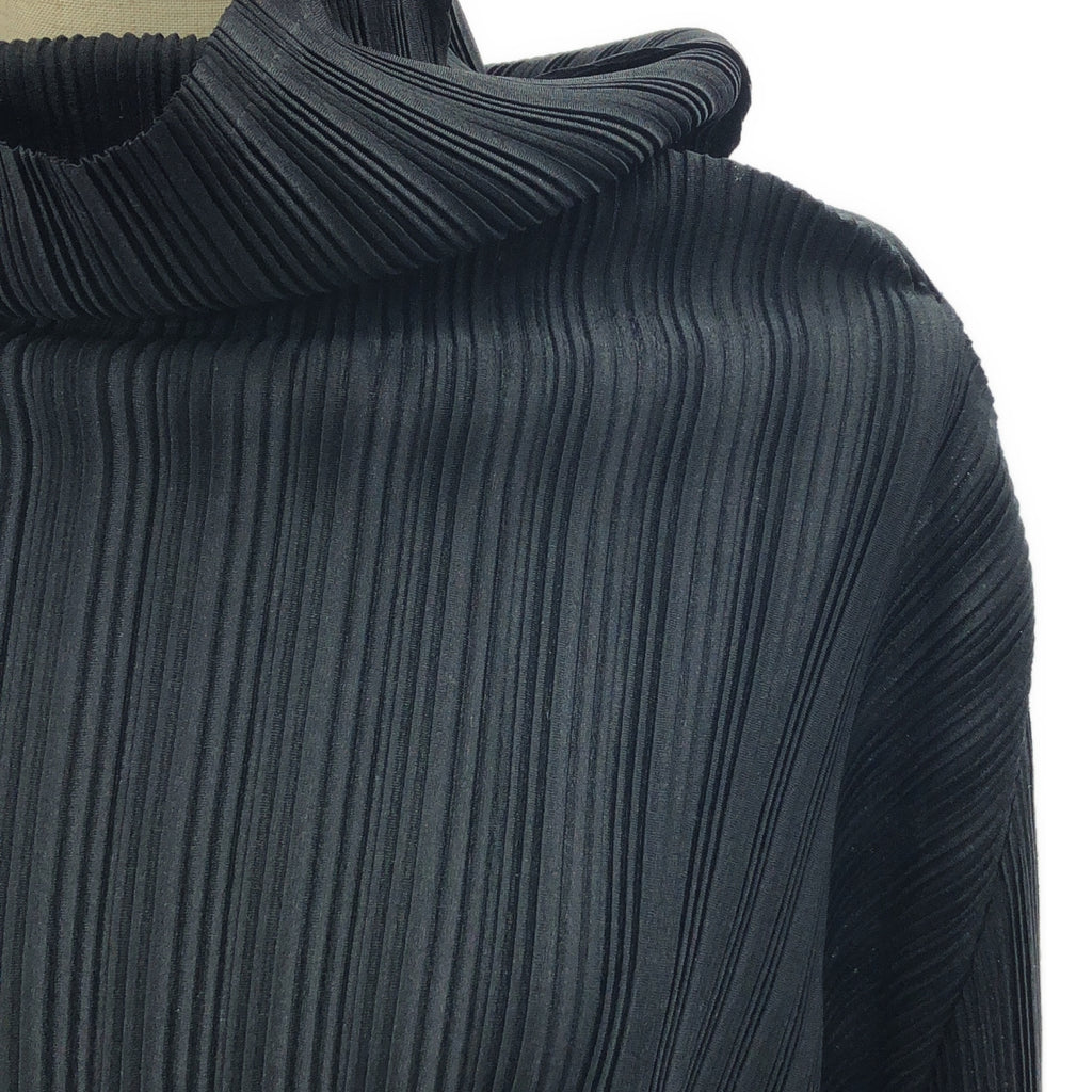 PLEATS PLEASE ISSEY MIYAKE / 플리츠 프리즈 이세이 미야케 | 터틀넥 플리츠 컷소우 | 3 | 블랙 | 여성