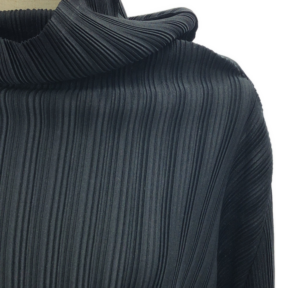 PLEATS PLEASE ISSEY MIYAKE / 플리츠 프리즈 이세이 미야케 | 터틀넥 플리츠 컷소우 | 3 | 블랙 | 여성
