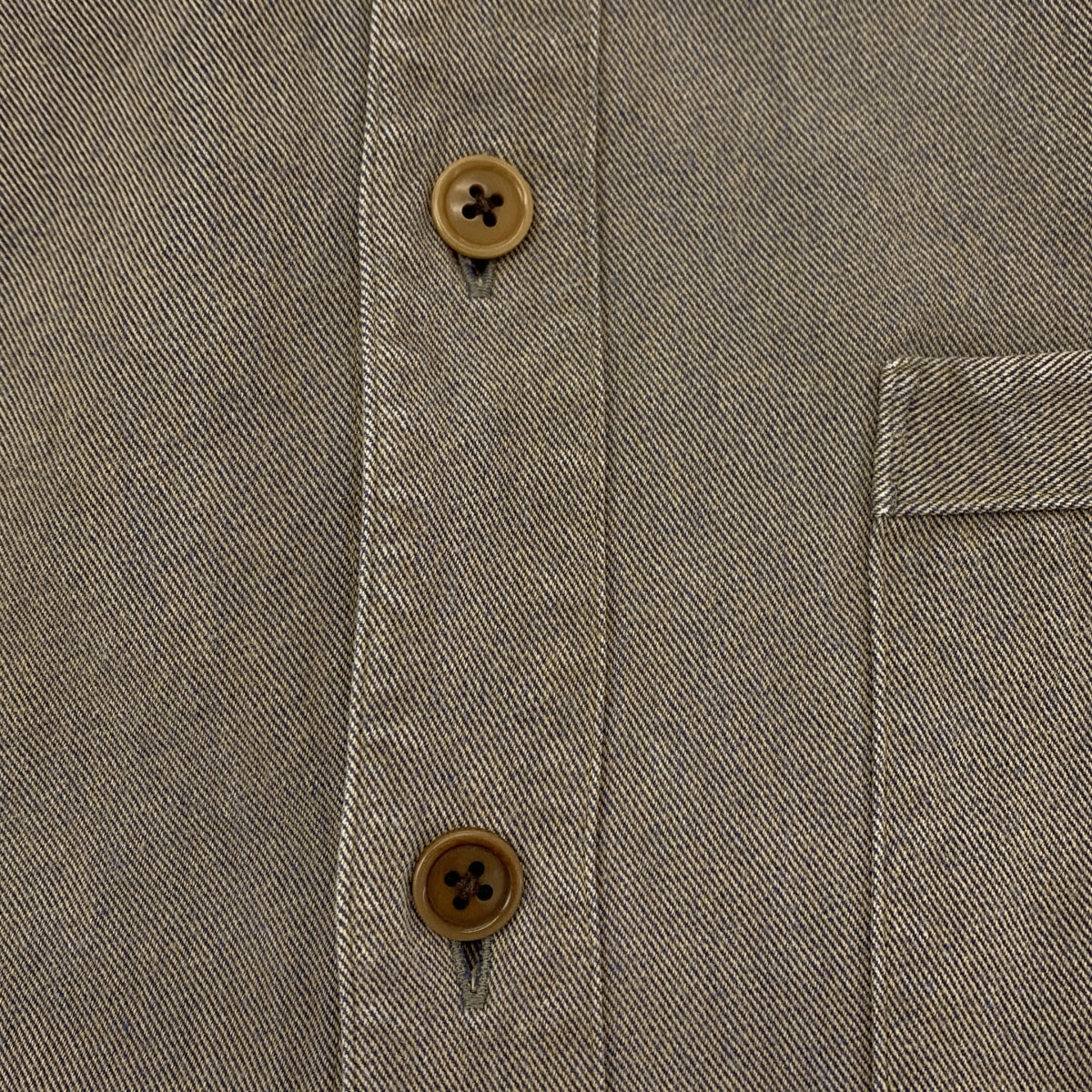 The crooked Tailor / ザクルーキッドテーラー | コットン レギュラーカラーシャツ | 48 | ブラウン | メンズ