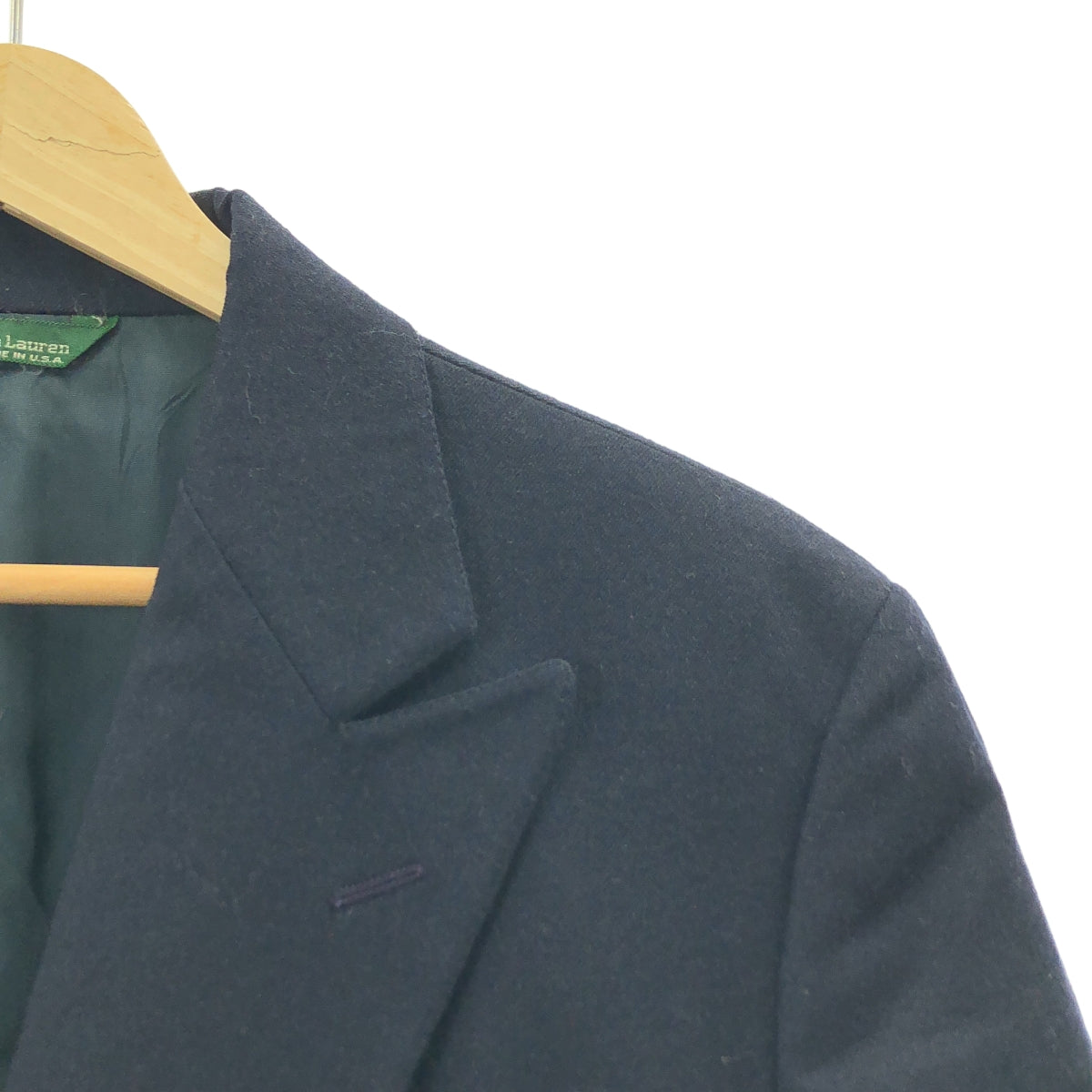 POLO BY RALPH LAUREN | 20 世紀 80 年代復古綠色標籤、金色紐帶海軍藍西裝外套、訂製夾克 |
