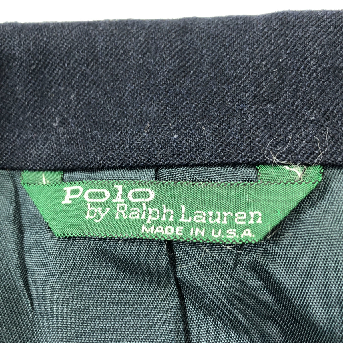 POLO BY RALPH LAUREN | 20 世紀 80 年代復古綠色標籤、金色紐帶海軍藍西裝外套、訂製夾克 |